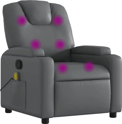Produktbild von vidaXL Massagesessel Grau Kunstleder