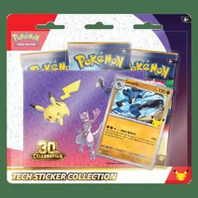 Productafbeelding van Pokemon 30th Celebration: Lucario Tech Sticker Collection