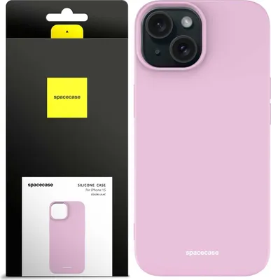 Immagine prodotto di Custodia in silicone SPACECASE Custodia in silicone per iPhone 15 Rosa