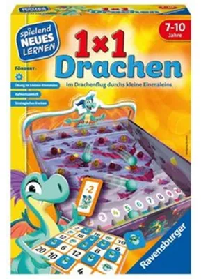 Produktbild von 1x1 Drachen Denkspiel Ravensburger 24976 Bingo-Tafel Spieler ab 7 Jahren