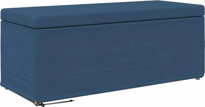 Immagine prodotto di Pouf Blu 101 x 41 x 40 cm Tessuto e Legno Ingegnerizzato