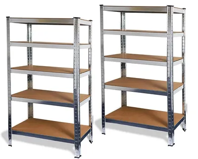 Immagine prodotto di Scaffale metallico modulare con 5 ripiani regolabili