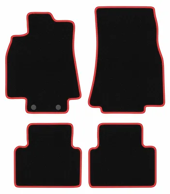 Immagine prodotto di Tappetini in velluto Nero/Rosso per Mercedes A- Klasa W169 2004-2012 Set 4 pezzi