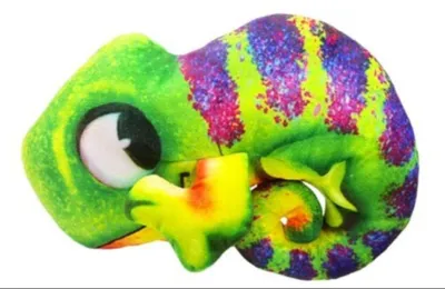 Produktbild von Chamäleon Kuscheltier 16 cm Plüschfigur weiches Stofftier