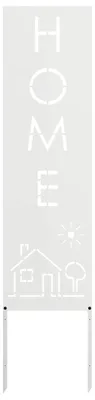 Image de vidaXL Toile pare-vue jardin blanc 32 x 140 cm