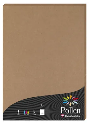Immagine prodotto di Pollen by Clairefontaine 29135C Pollen by Clairefontaine Carta kraft, DIN A4, 120 g/m²