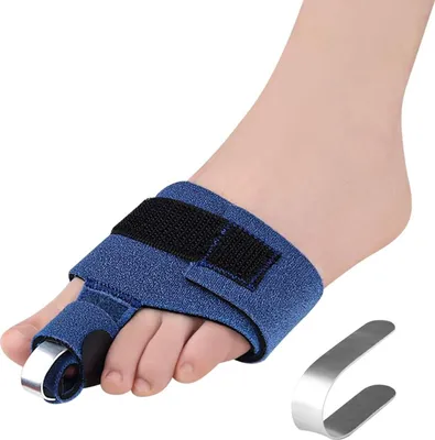 Produktbild von Zehenspreizer Schienen zum Richten von Hammerzehen, Zehenschiene, Zehenglätter, Zehenriemen für Frauen und Männer, gebrochene Zehen, gekrümmte Zehen, Schmerzen und Unterstützung, 2 Stück, Fußpflege Schmerzlinderung