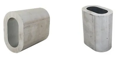 Produktbild von Aluminiumhülse zum Klemmen von Stahlseilen fi8