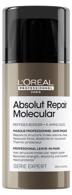 Immagine prodotto di L'Oréal Professionnel Série Expert Absolut Repair Molecular Professional Leave-in Mask maschera senza risciacquo per capelli danneggiati 100 ml