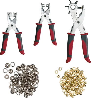 Produktbild von PARKSIDE® Druckknopf-/ Ösen-/ Lochzange im Set, 128-teilig