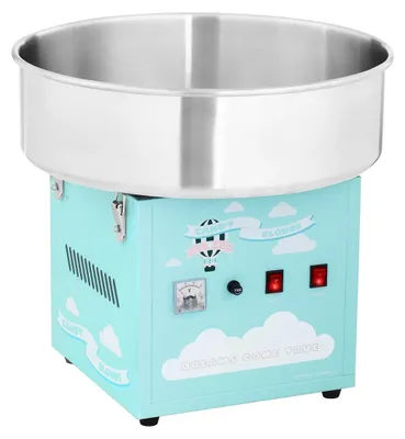 Immagine prodotto di Macchina per zucchero filato - Acciaio inox - 1200 W - Turchese - Vaschetta Ø 52 cm