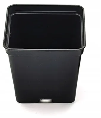 Produktbild von Zoigarden Blumentopf Quadratisch 7x7x7cm Hartplastik Schwarz