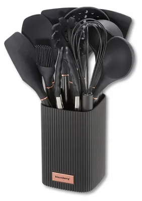Immagine prodotto di Klausberg set di 12 utensili da cucina in silicone in un supporto 65978
