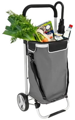Obrázok produktu pre Bremermann BRINKUM nákupný vozík - objem 45 l, ručný vozík, nákupný vozík s odnímateľnou taškou, sivý