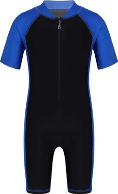 Produktbild von Kinder Mädchen Jungen Einteiliger Badeanzug Gr. 98-104 Cm Kurzarmig Schwimmanzug Schnelltrocknend