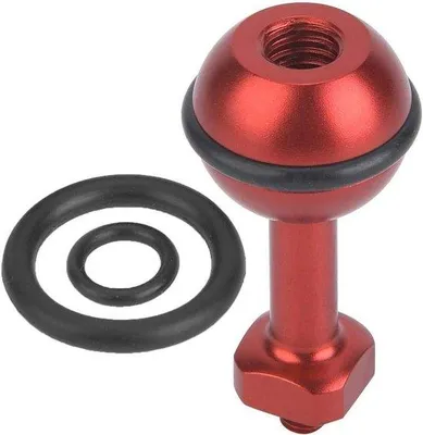 Immagine prodotto di Supporto a morsetto in alluminio per fotocamera, rosso, vite da 1/4 di pollice