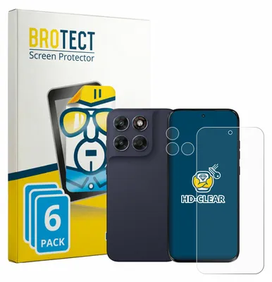 Produktbild von 6x Für Motorola Moto G87 (Display+Kamera) Schutzfolie BROTECT Displayschutz Display Schutz Folie Klar Transparent