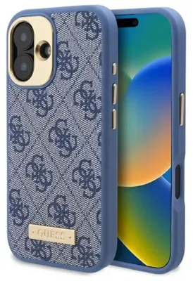 Zdjęcie produktu dla Guess Guhmp16Su4Gprb Iphone 16 6.1 Niebieski/Blue Hardcase 4G Logo Plate Magsafe