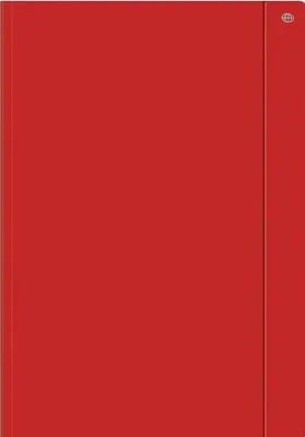 Image de Chemises A4+ avec élastique, couleur rouge, 10 pièces
