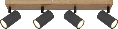 Obrázek produktu pro GLOBO 57911-4G, Černá, Kov, IP20, I, GU10, 35 W