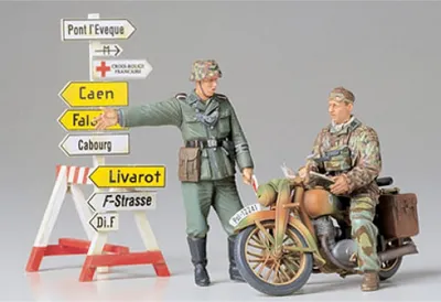Image de Tamiya 1:35 Kit de diorama moto avec balisage(2)