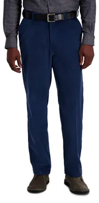 Immagine prodotto di Pantaloni da uomo Haggar in tessuto elasticizzato (modello classico e taglio dritto), taglia 32W / 32L