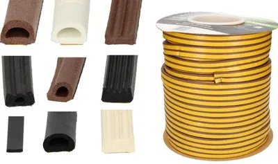 Obrázek produktu pro KOTARBAU Těsnicí páska pro dveře a okna, dveřní těsnění, 9 x 5,5 mm, 5 metrů, bílá
