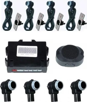 Immagine prodotto di Aiuto al parcheggio PREMIUM 4x SENSOR allarme retromarcia PDC parcheggio 18mm molti veicoli