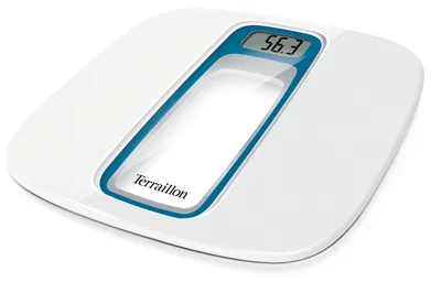 Produktbild von Terraillon 14119, Elektronische Personenwaage, 160 kg, 100 g, Blau, Silber, kg, Quadratisch