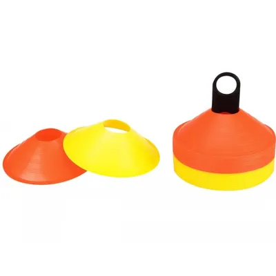Produktbild von Setzen Sie 50 Trainingshüten gelb/orange