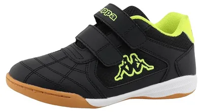 Produktbild von Kappa Indoor Kinder Hallenschuhe Black-Neon Yellow 95K0233002, Schuhgröße:31 EU
