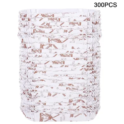 Imagen del producto de 300 unidades de moldes de papel para cupcakes, ideales para decorar pasteles y postres. Diseño: molino de viento, forma de barco. Accesorios para hornear y repostería para la cocina
