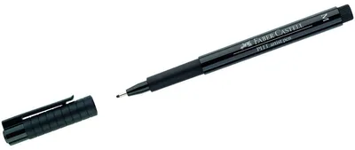 Produktbild von Faber-Castell 167399, Schwarz, Medium, Schwarz, Tinte auf Pigmentbasis, 0,7 mm, 1 Stück(e)