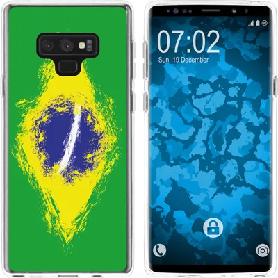 Produktbild von PhoneNatic Case kompatibel mit Samsung Galaxy Note 9 Silikon-Hülle WM Brasilien M3
