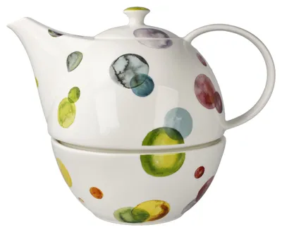 Produktbild von Goebel Colori (Teekanne mit Stövchen, New Bone China)