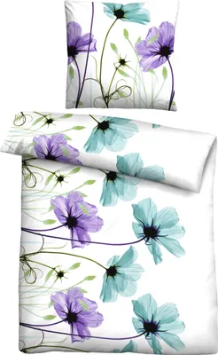 Produktbild von Bettwäsche Mikrofaser Seersucker Blume Castell