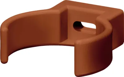 Produktbild von INEFA Rohrschelle Clip, PVC-U DN75 / 75mm, Braun Fallrohrschelle, Dachrinnenzubehör, einfache Montage,  Germany
