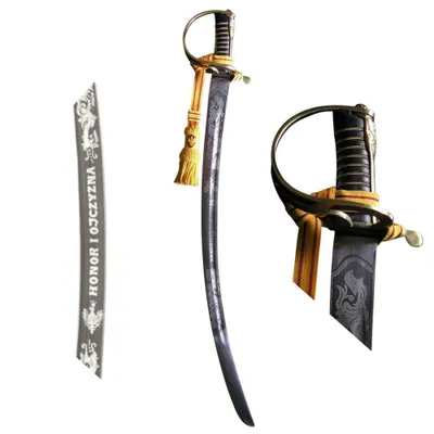 Immagine prodotto di Sciabole polacche WZ 1917 «Onore e Patria» – Sciabole storiche da cavalleria, modello inciso senza fodero, decorazione Premium 636