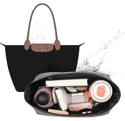 Image de Omgoods - Organisateur de sac multifonctionnel pour différents sacs, couleur noire