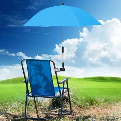 Image de Parasol réglable pour la plage, la terrasse ou la voiture, noir