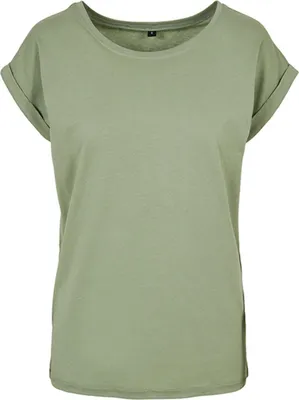 Produktbild von Build Your Brand Kurzarm-T-Shirt für Frauen Uapha grün M
