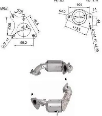Produktbild von VEGAZ Katalysator Kat für RENAULT Clio IV Schrägheck (BH) Euro 5 Euro 6 DK-970