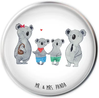 Produktbild von Mr. & Mrs. Panda Stöpsel Koala Familie zwei - Weiß - Geschenk, Abflussstopfen, Papa, Waschbecken Stopfen, Koalabär, Abfluss-Stopfen, Abfluss-Stöpsel, Ablaufstopfen