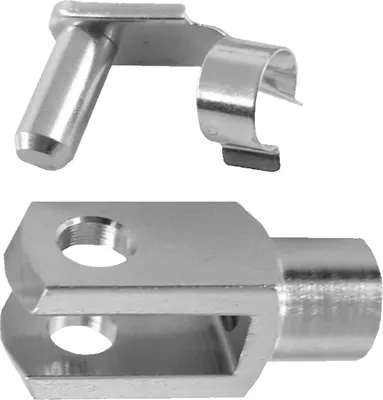 Produktbild von 20 Stück Gabelkopf 6x12 - M6 mit ES- Federbolzen  DIN71752 verzinkt
