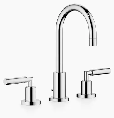 Immagine prodotto di Dornbracht TARA Mélangeur de lavabo à trois trous avec garniture d'écoulement, bec pivotant à 360°, saillie 135mm, 20710882-00, 20710882-00