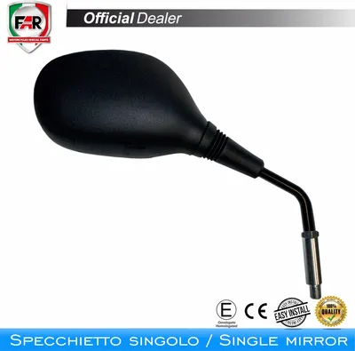 Immagine prodotto di Specchietto manubrio omologato FAR 7249 sinistro nero