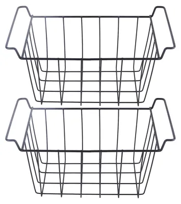 Gefrierkörbe 2er-Set, verstellbar, 39x20x20 cm, Draht-Aufbewahrung