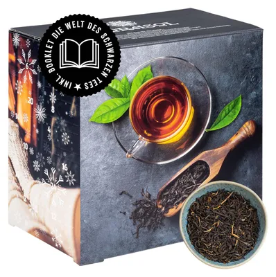 Produktbild von Corasol Premium Schwarztee-Adventskalender, 24 hochwertige Schwarze Tees aus aller Welt für Gourmets (178 g)