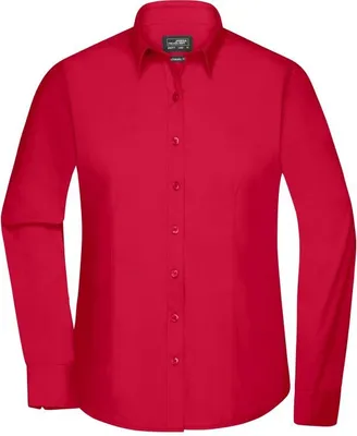 Produktbild von Klassisches Shirt aus pflegeleichtem Mischgewebe red, Gr. S