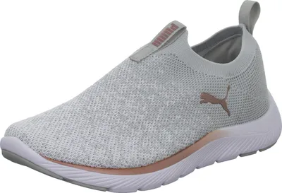 Produktbild von Puma Damen-Sneaker-Slipper Softride Remi Slip-on Knit Wn Grau-Orange, Farbe:grau, UK Größe:4